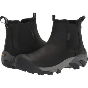 Keen Men’s Targhee 2 Mid Height Leather Chelsea Boot Black/Magnet