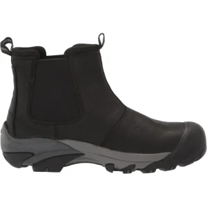 Keen Men’s Targhee 2 Mid Height Leather Chelsea Boot Black/Magnet